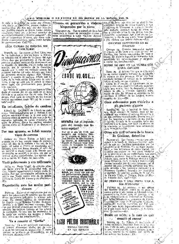 ABC MADRID 25-01-1950 página 14