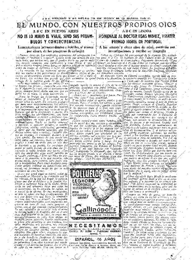 ABC MADRID 25-01-1950 página 17