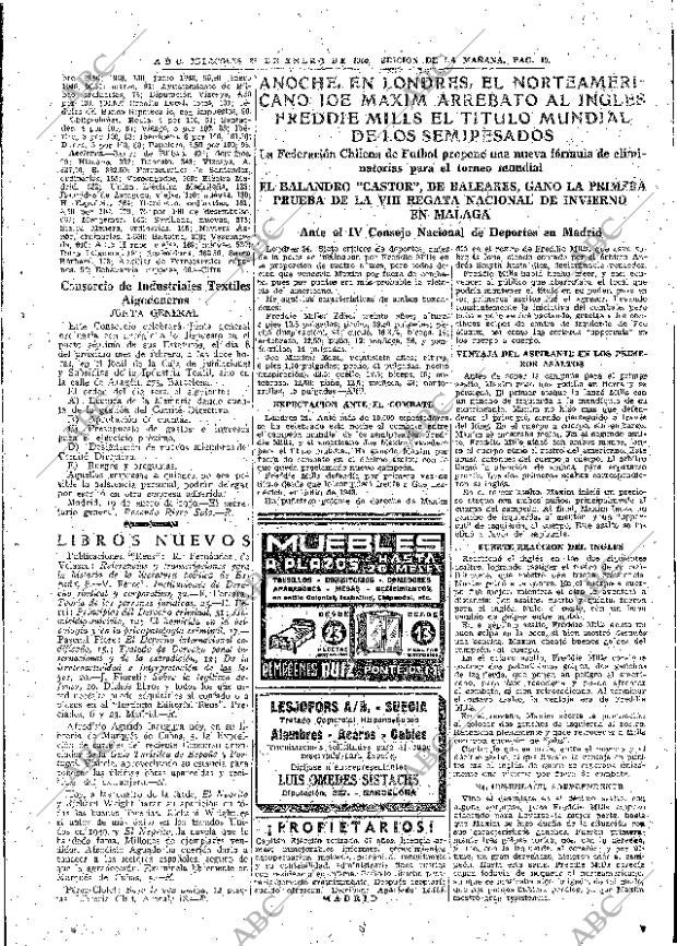 ABC MADRID 25-01-1950 página 19