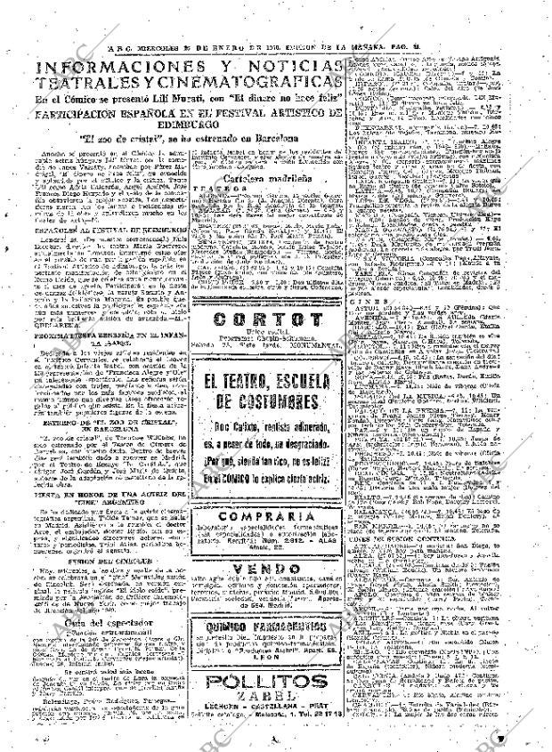 ABC MADRID 25-01-1950 página 21