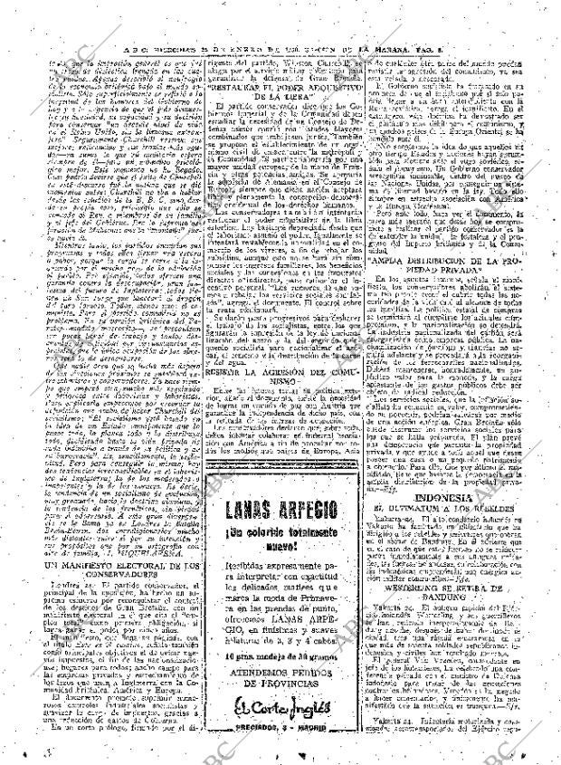 ABC MADRID 25-01-1950 página 8