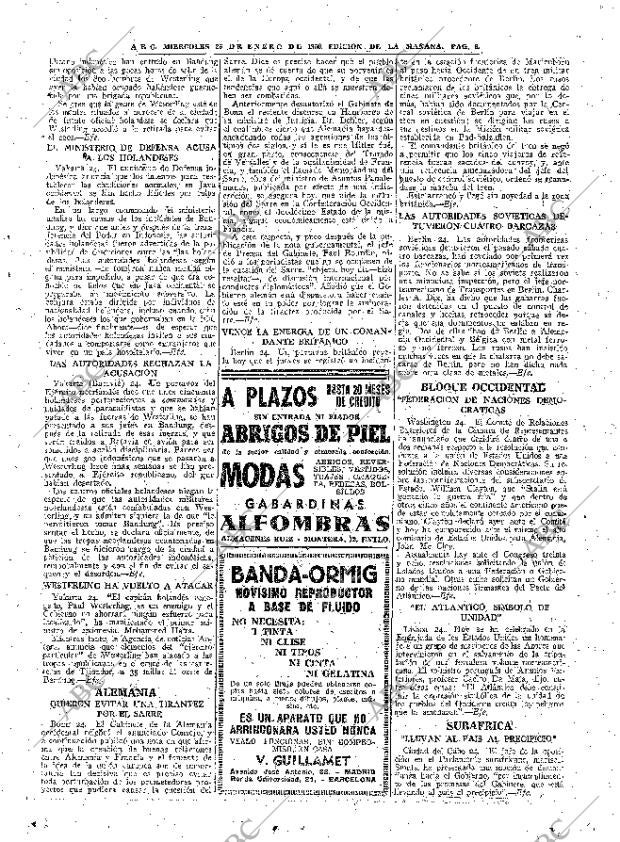 ABC MADRID 25-01-1950 página 9