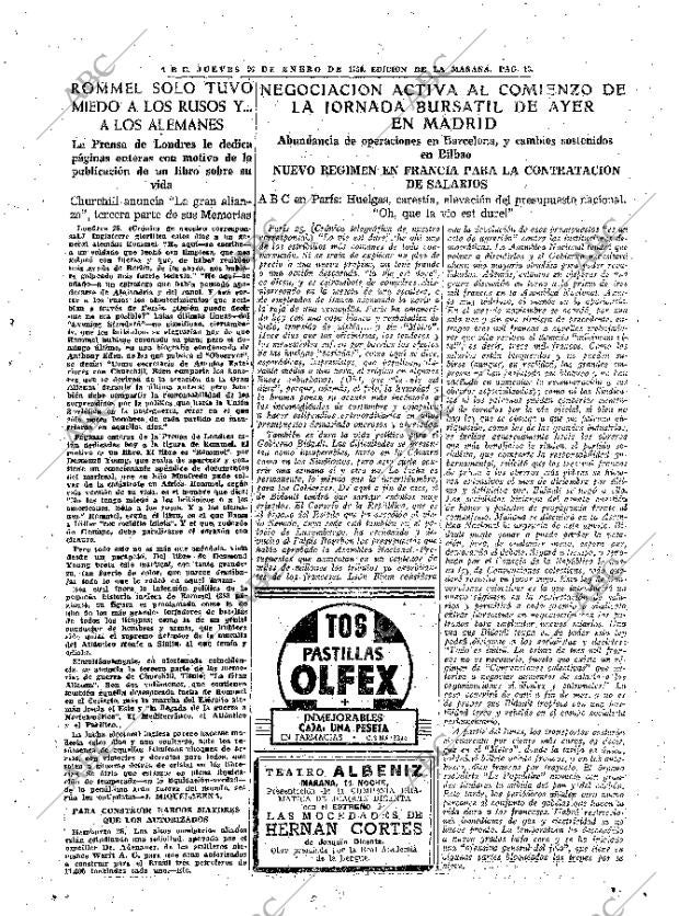 ABC MADRID 26-01-1950 página 13