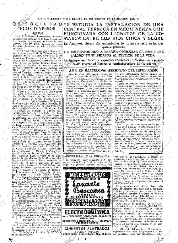 ABC MADRID 27-01-1950 página 11