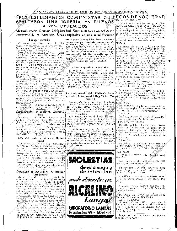 ABC SEVILLA 27-01-1950 página 6