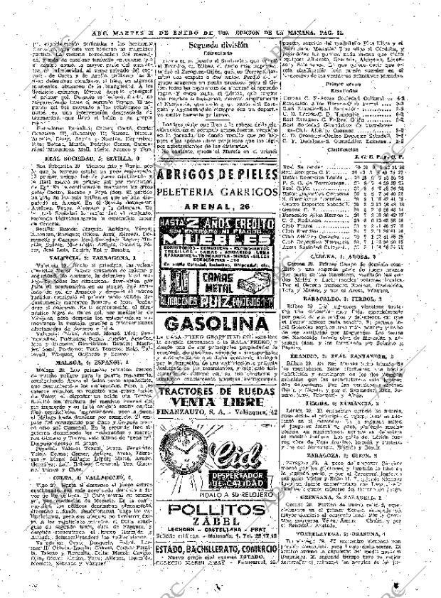 ABC MADRID 31-01-1950 página 21