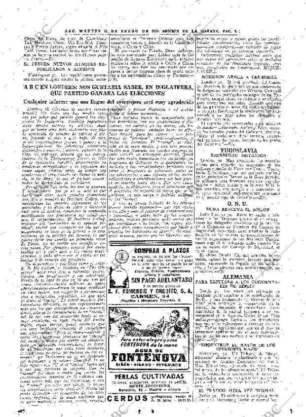 ABC MADRID 31-01-1950 página 9