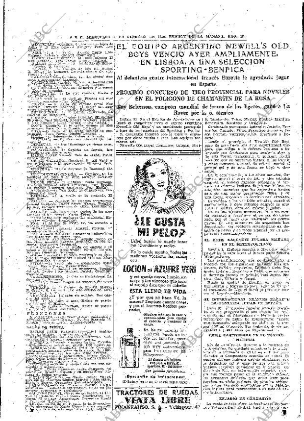 ABC MADRID 01-02-1950 página 19