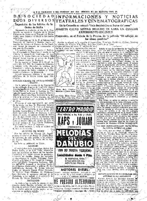 ABC MADRID 04-02-1950 página 19