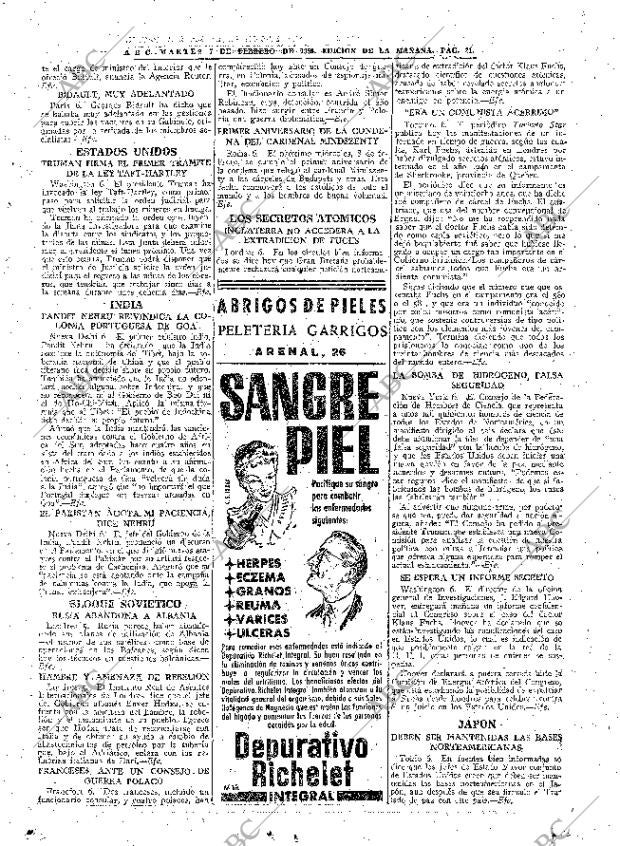 ABC MADRID 07-02-1950 página 21