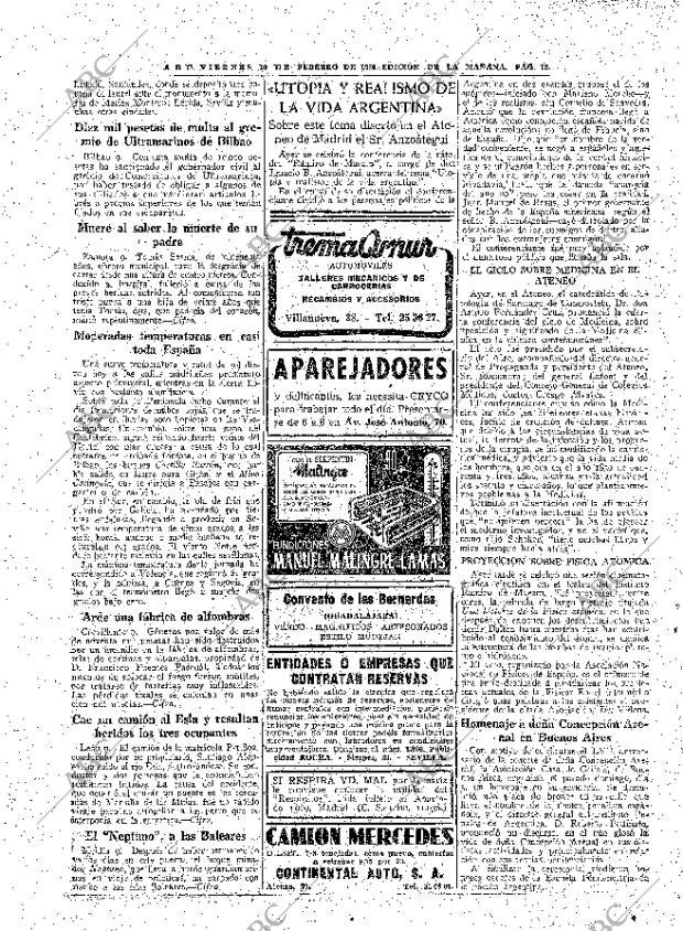 ABC MADRID 10-02-1950 página 12