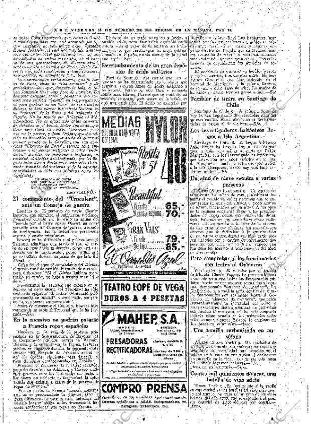 ABC MADRID 10-02-1950 página 14