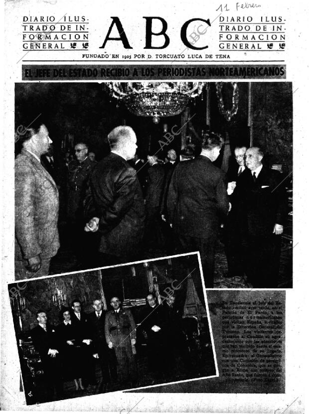 ABC MADRID 11-02-1950 página 1