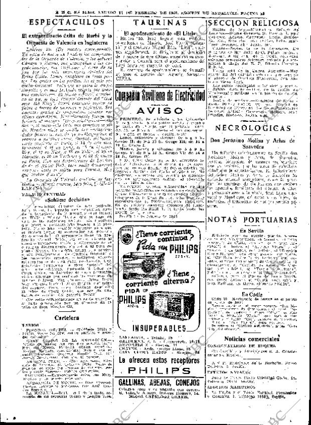 ABC SEVILLA 11-02-1950 página 15