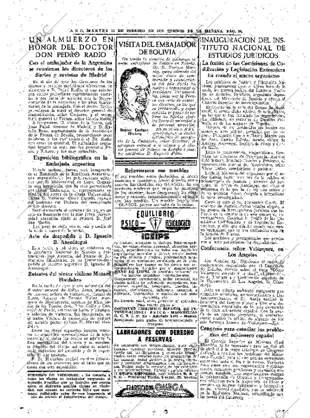 ABC MADRID 14-02-1950 página 18