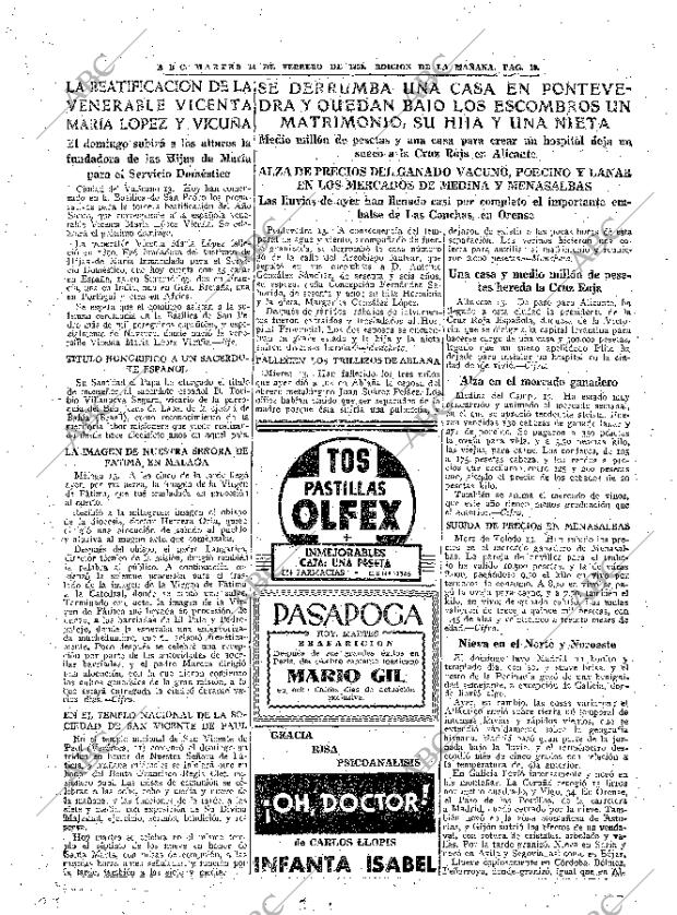 ABC MADRID 14-02-1950 página 19