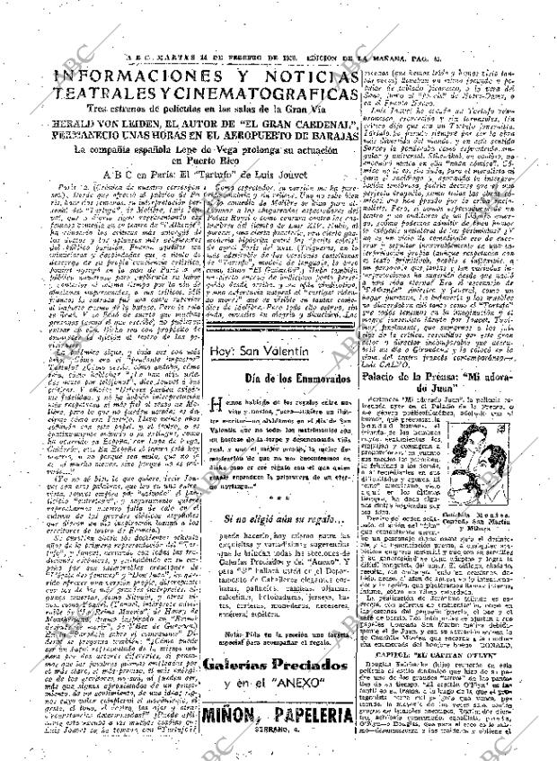 ABC MADRID 14-02-1950 página 25