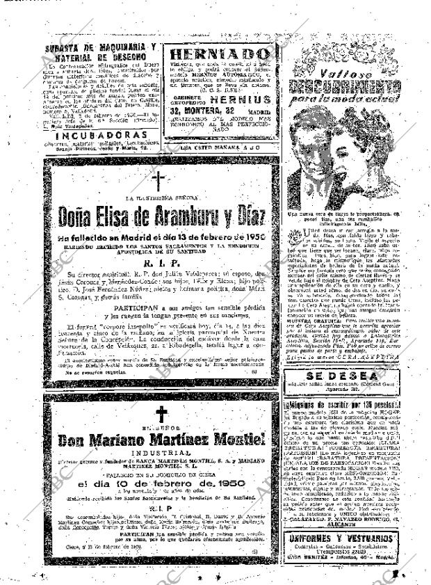 ABC MADRID 14-02-1950 página 35