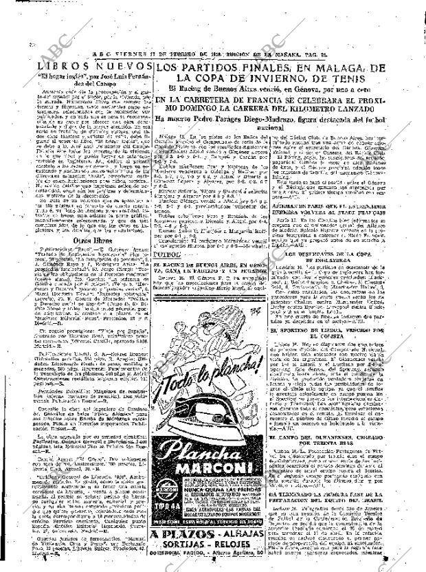 ABC MADRID 17-02-1950 página 21