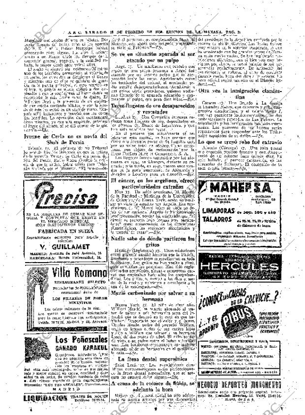 ABC MADRID 18-02-1950 página 16