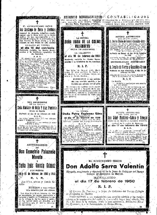 ABC MADRID 18-02-1950 página 23