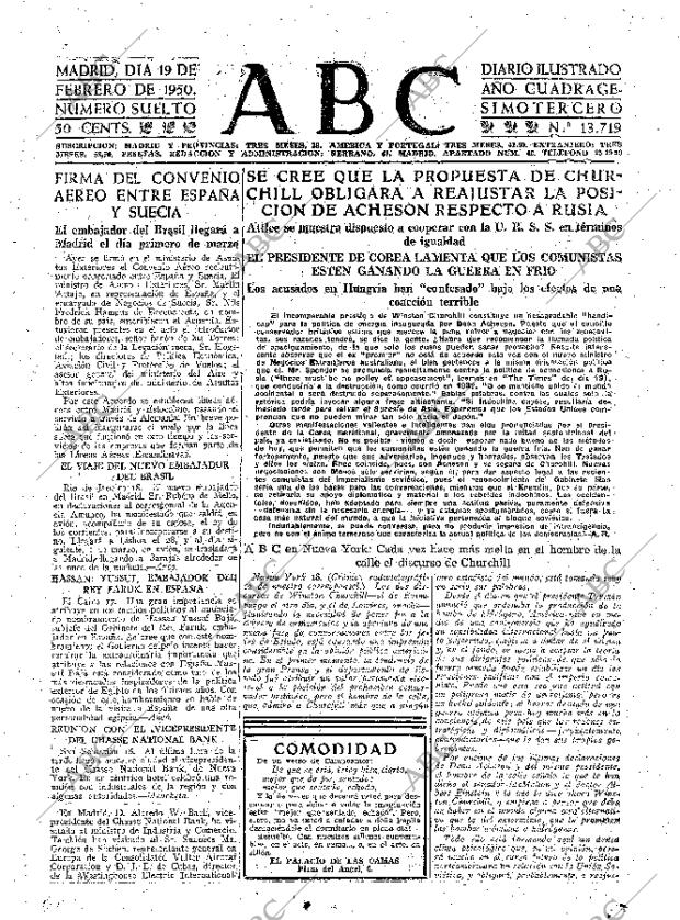 ABC MADRID 19-02-1950 página 23