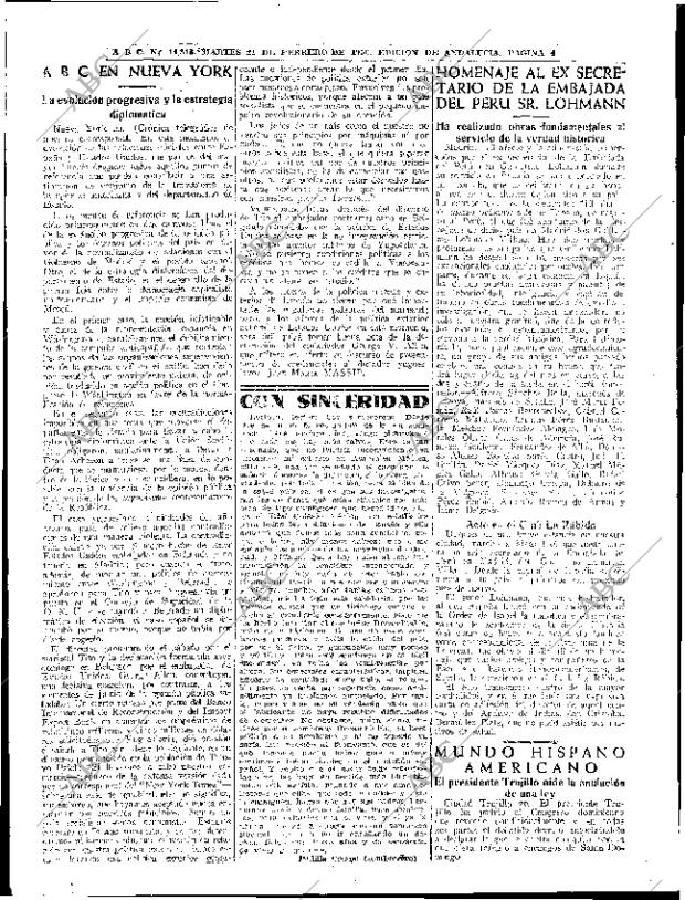ABC SEVILLA 21-02-1950 página 4