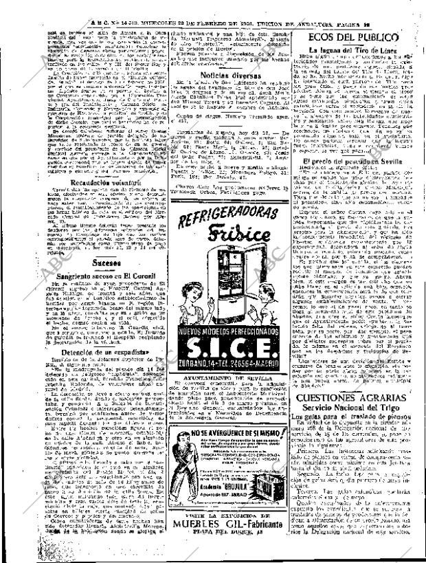 ABC SEVILLA 22-02-1950 página 12