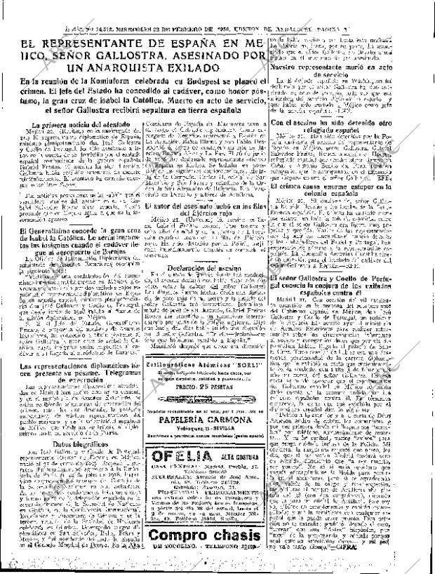ABC SEVILLA 22-02-1950 página 5