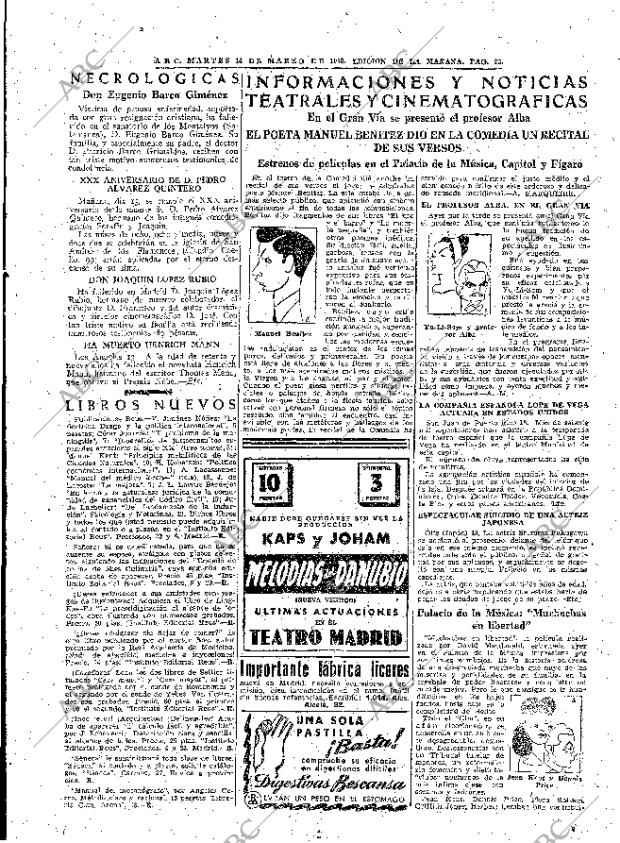 ABC MADRID 14-03-1950 página 25