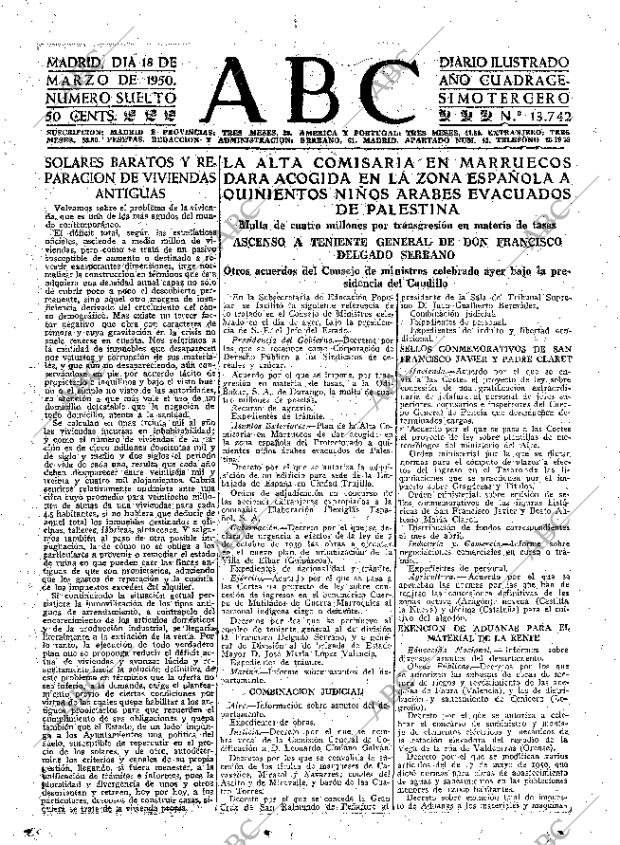 ABC MADRID 18-03-1950 página 7