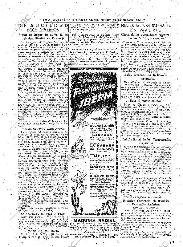 ABC MADRID 21-03-1950 página 22