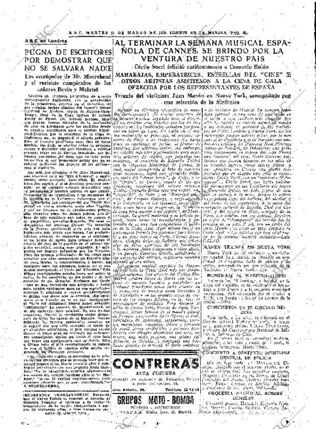 ABC MADRID 21-03-1950 página 25