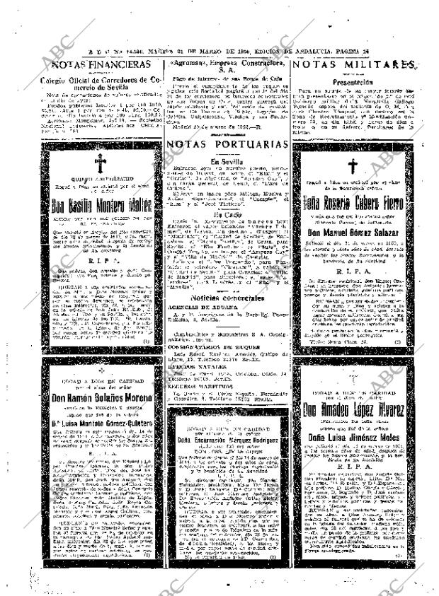 ABC SEVILLA 21-03-1950 página 16