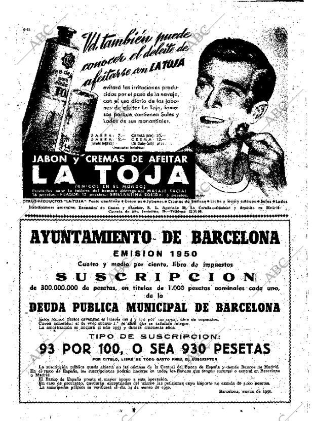 ABC MADRID 23-03-1950 página 4