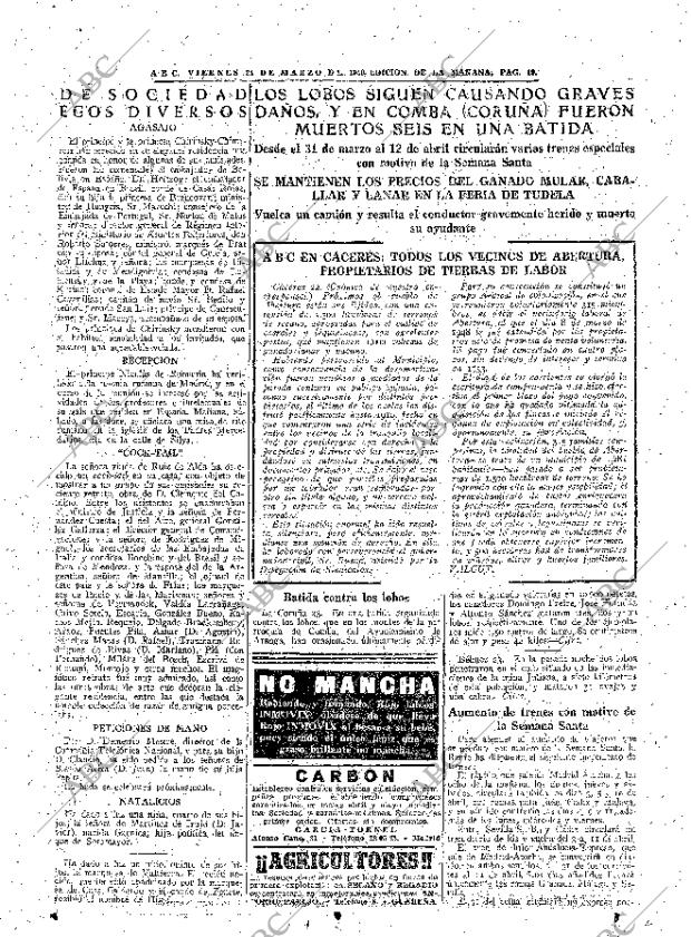 ABC MADRID 24-03-1950 página 19