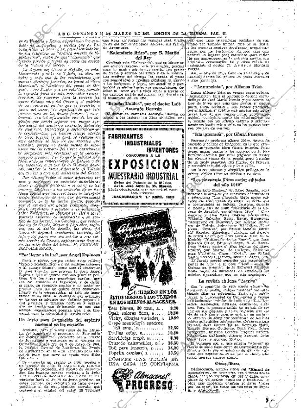 ABC MADRID 26-03-1950 página 26