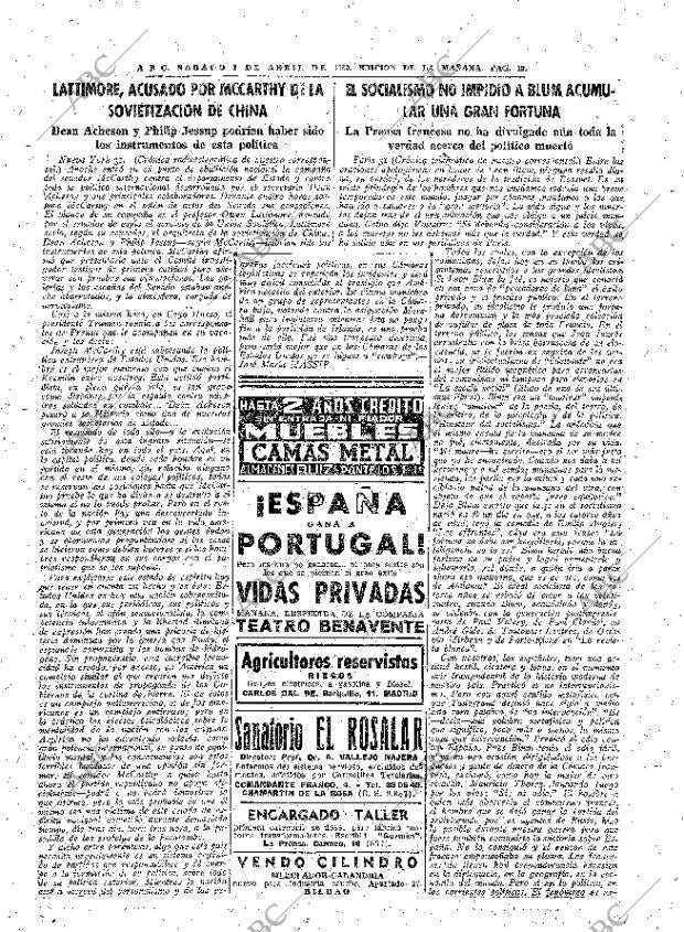 ABC MADRID 01-04-1950 página 19