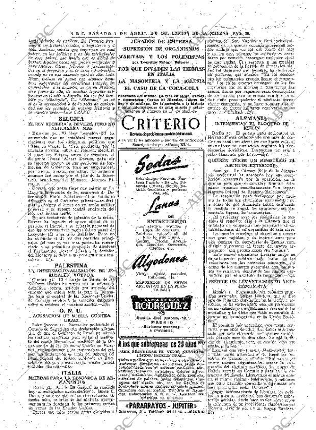 ABC MADRID 01-04-1950 página 20