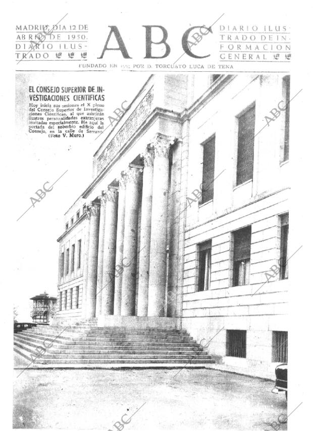 ABC MADRID 12-04-1950 página 1