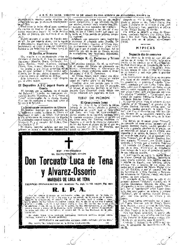 ABC SEVILLA 14-04-1950 página 14