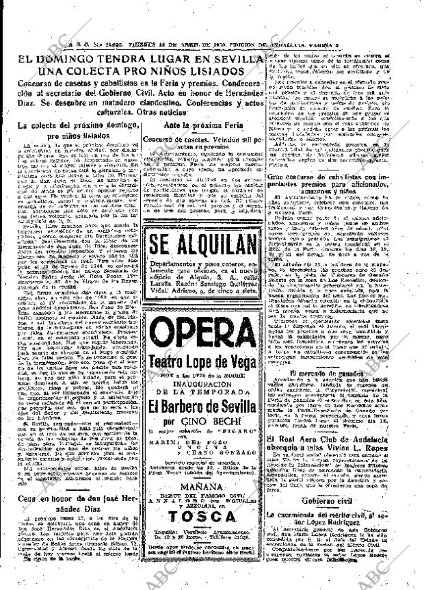 ABC SEVILLA 14-04-1950 página 9