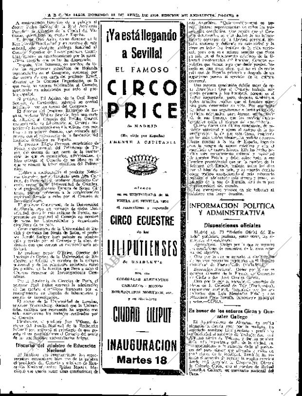 ABC SEVILLA 16-04-1950 página 6