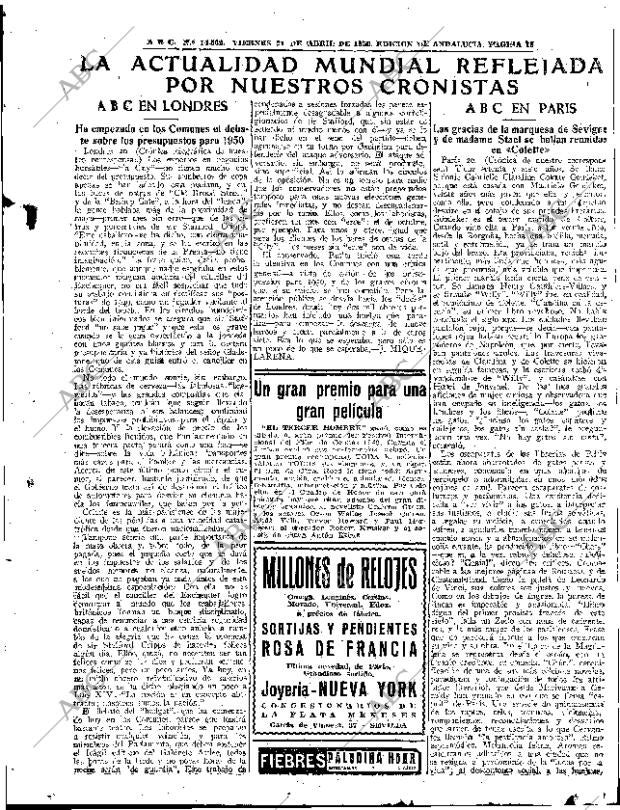 ABC SEVILLA 21-04-1950 página 11