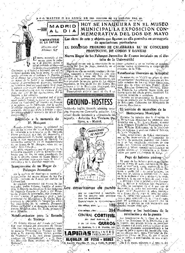 ABC MADRID 25-04-1950 página 23