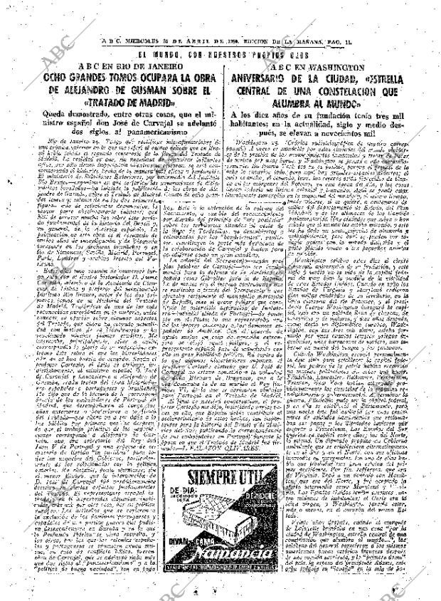 ABC MADRID 26-04-1950 página 11