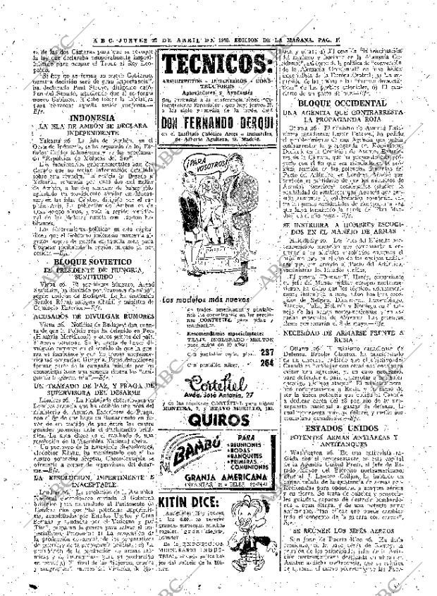 ABC MADRID 27-04-1950 página 17