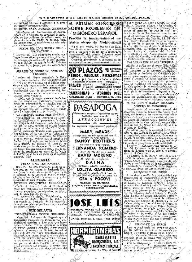 ABC MADRID 27-04-1950 página 18