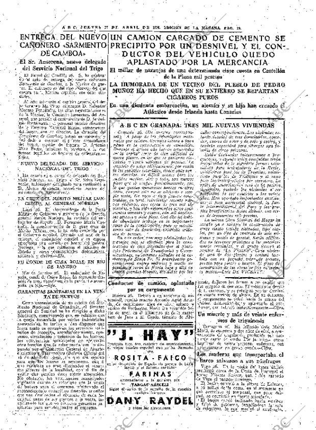ABC MADRID 27-04-1950 página 19