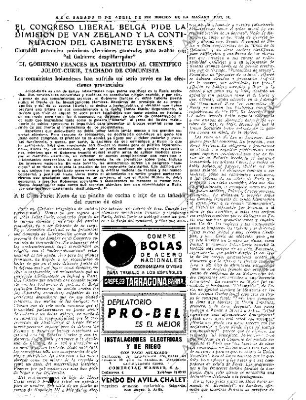 ABC MADRID 29-04-1950 página 11